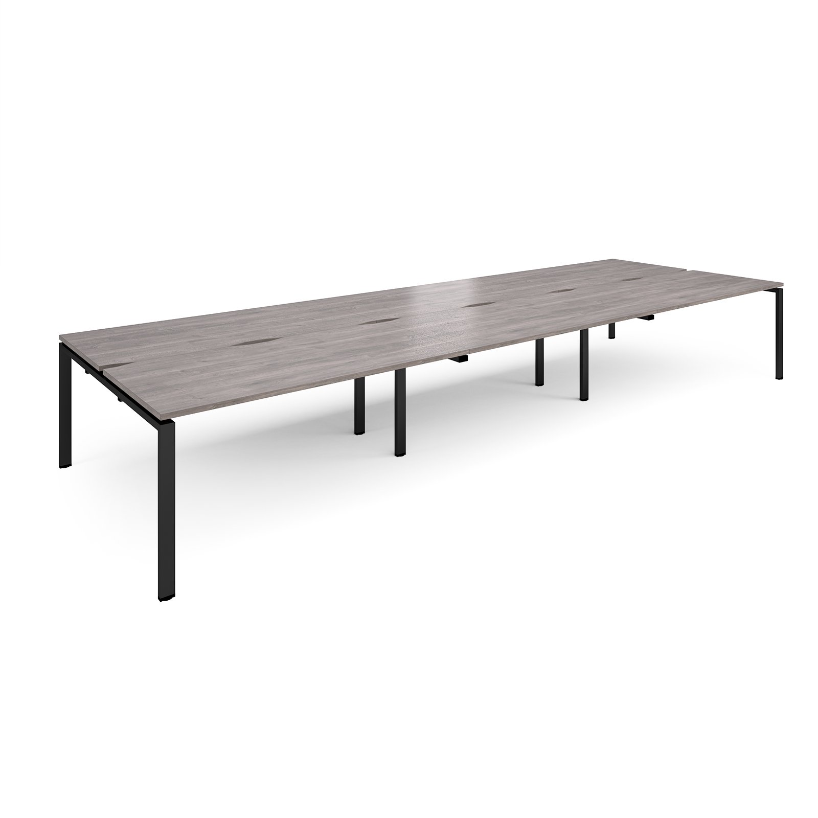 Adapt sliding top triple B2B desks 1600mm deep