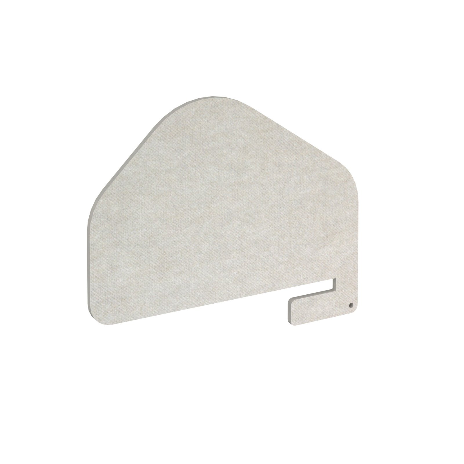 Piano Forte acoustic slide-on screen - silver grey