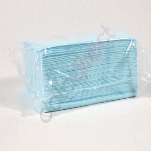 Blue Wipe Absorbent Poly/Paper Reusable 1 Pack x50