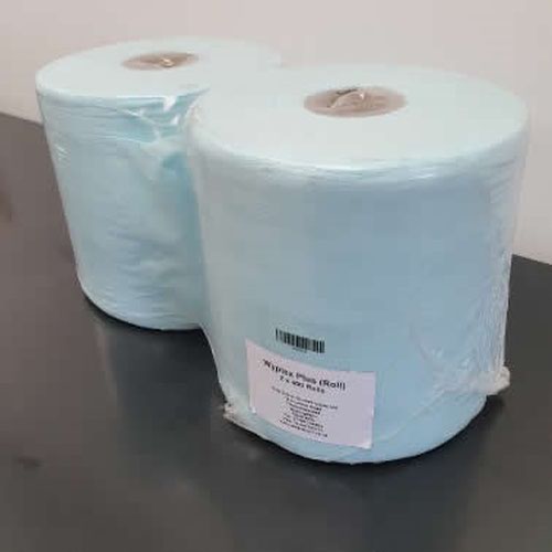 Blue Wipe Absorbent Poly/Paper Reusable 2 Roll x 400
