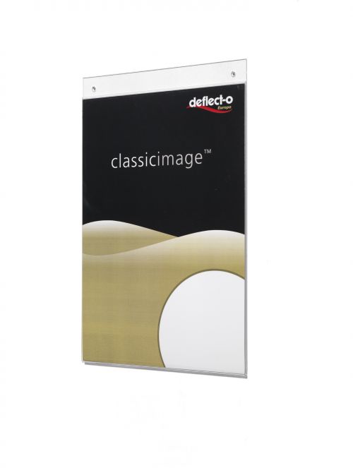 Deflecto Wall Sign Holder A4 Portrait Clear 47001  11646DF