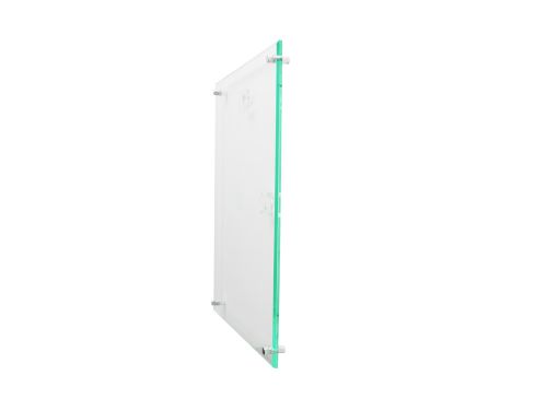 Sign or Menu Display Holder Wall Mounted Bevelled Edge Acrylic 216x279mm The OT Group