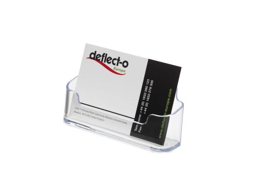 Deflecto Business Card Holder Single Pocket Clear 70101