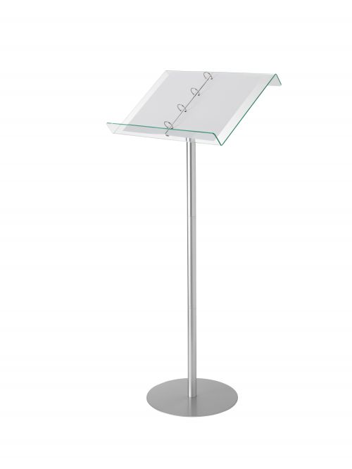 Deflecto Lectern Floor Stand with Ring Binder - Green Tinted Glass Effect Acrylic Lectern - 79066 10268DF Buy online at Office 5Star or contact us Tel 01594 810081 for assistance