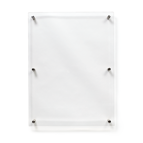 Deflecto A2 Wall Mounted Acrylic Poster Holder Literature Display Sign Holder Crystal Clear - AA2PH1