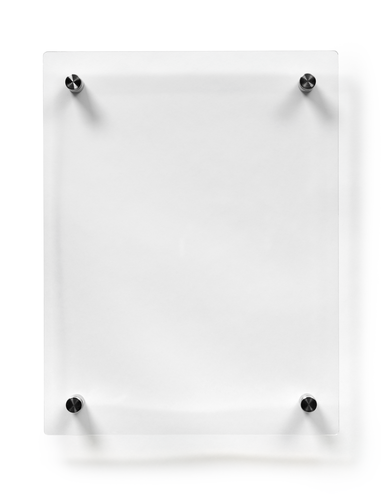 Deflecto A4 Wall Mounted Acrylic Poster Holder Literature Display Sign Holder Crystal Clear - AA4PH1