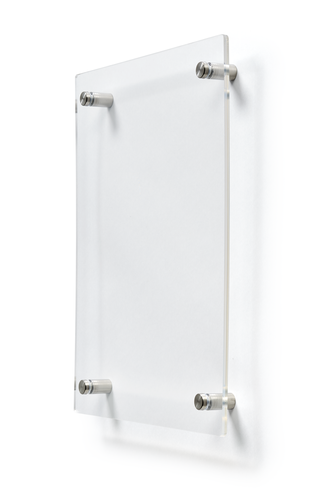 26333DF - Deflecto A4 Wall Mounted Acrylic Poster Holder Literature Display Sign Holder Crystal Clear - AA4PH1