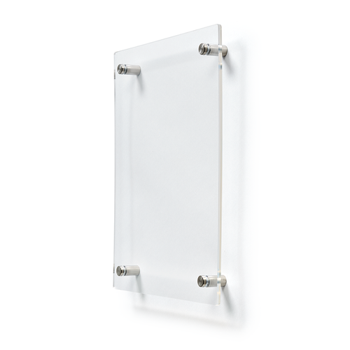 Deflecto A4 Wall Mounted Acrylic Poster Holder Literature Display Sign Holder Crystal Clear - AA4PH1 Sign Holders 26333DF