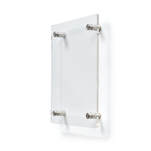 Deflecto A5 Wall Mounted Acrylic Poster Holder Literature Display Sign Holder Crystal Clear - AA5PH1 Sign Holders 26340DF