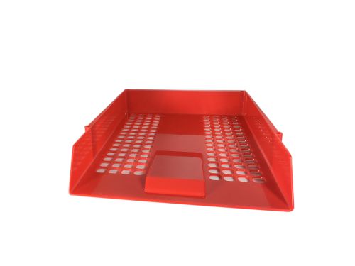 ValueX Deflecto Letter Tray A4/Foolscap Portrait Red - CP043YTRED