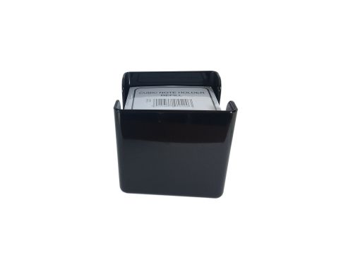 ValueX Deflecto Cubic Note Block and Holder Black - CP053YTBLK
