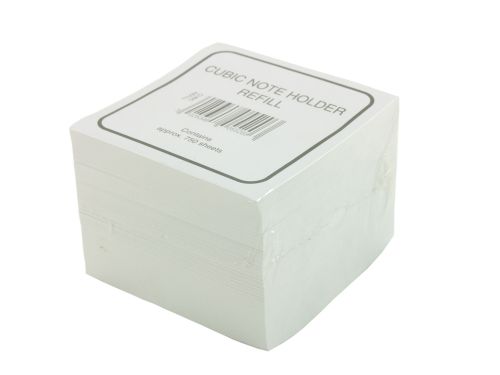 ValueX Essentials Cube Note Block Memo Paper Refill - CP055YTWHI Memo Pads 10149DF