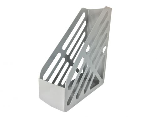 Deflecto Magazine File - Grey A4/Foolscap Document Organizer