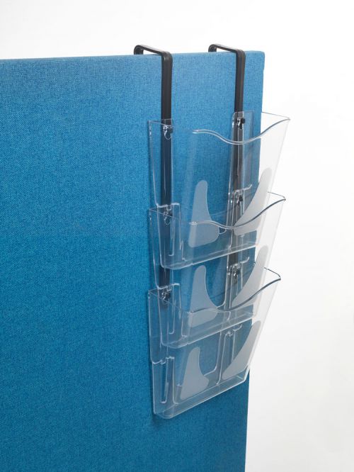 The wall literature file is an ideal space saver and perfect for organising your documents. Hang on divider screens or doors.