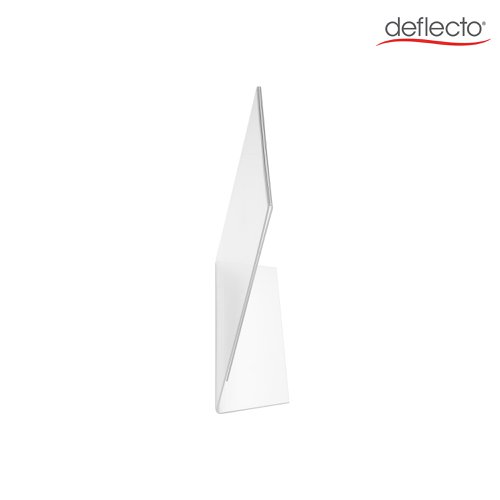 Deflecto A3 Landscape Slanted Literature Dsiplay Sign Holder Crystal Clear - 47611