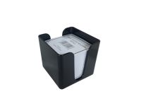 ValueX Deflecto Cubic Note Block and Holder Black