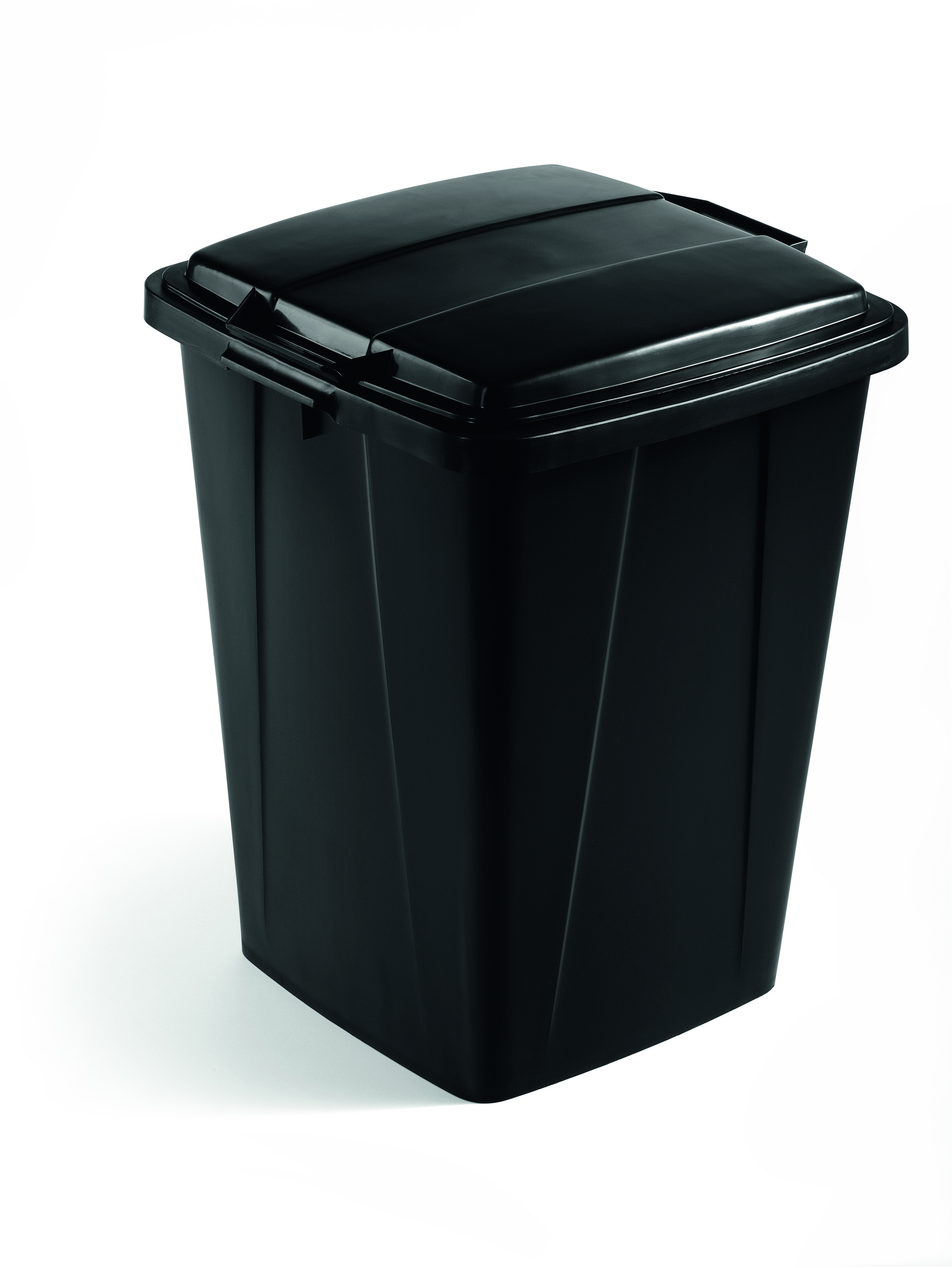 Durable Durabin Slim Bin for Recycling Waste 90 Litre Capacity 515x485x605mm Black Ref 1800474221