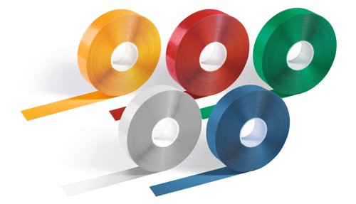 Durable DURALINE Slip-Resistant Floor Marking Tape - 50mm x 30m - Bright Yellow  1021988