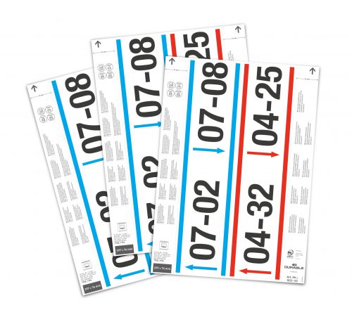 Durable Insert Sheets for Ticket Holder 297 x 74mm - Pack of 40 Inserts  103102