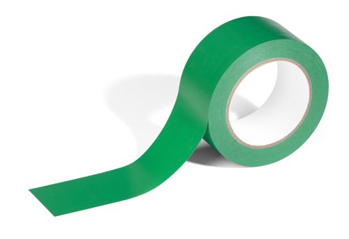 Durable DURALINE Strong Removable PVC Floor Marking Tape 50mm x 33m Green