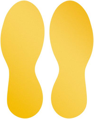 Durable Removable Durable Floor Marking Shape 'Foot' - Pack of 5 Pairs