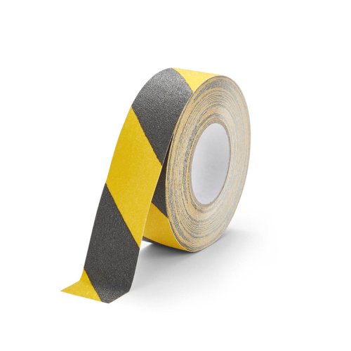 Durable DURALINE® GRIP Floor Marking Tape 50mm Yellow/Black - Pack of 1