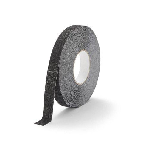 Durable DURALINE® GRIP+ Floor Marking Tape 25mm Black - Pack of 1