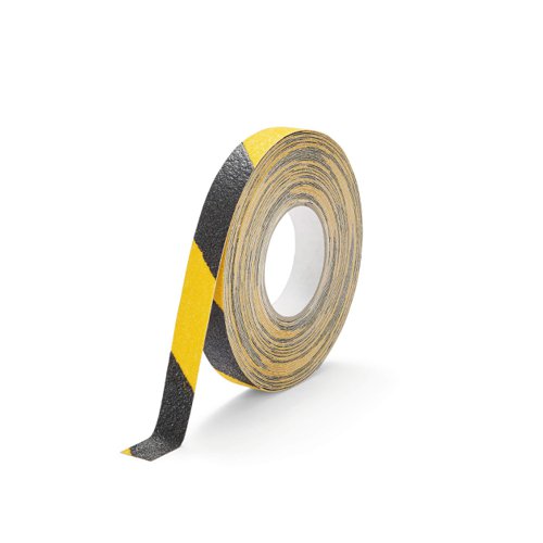 Durable DURALINE® GRIP+ Floor Marking Tape 25mm Yellow/Black