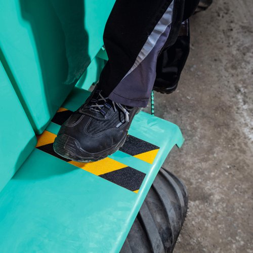 Durable DURALINE‚® GRIP+ Floor Marking Tape 25mm Yellow/Black Floor Signs, Paint & Tape SE1729