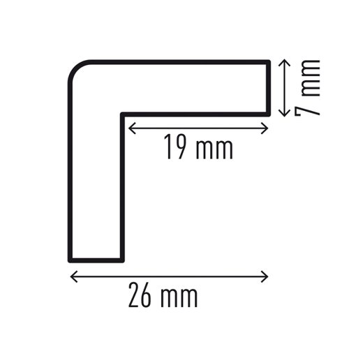 Durable Corner Protection Profile C19 1 Metre