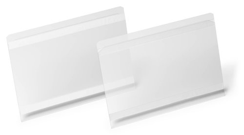 Durable SelfAdhesive Document Pocket Extra Hard A5 Landscape Pack of 10 Racking & Shelving IB1214