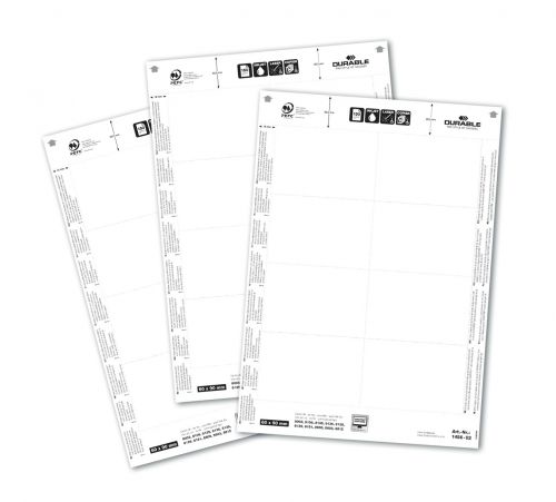 Durable Name Badge Insert 60x90mm 150gsm White (Pack 160) 145602