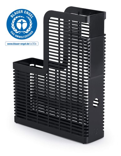 Durable OPTIMO Recycled Plastic Magazine Rack Desk File Organiser - A4 Grey
