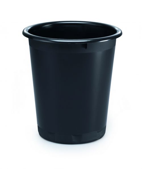 Durable Waste Basket 13 Litre Recycled Black