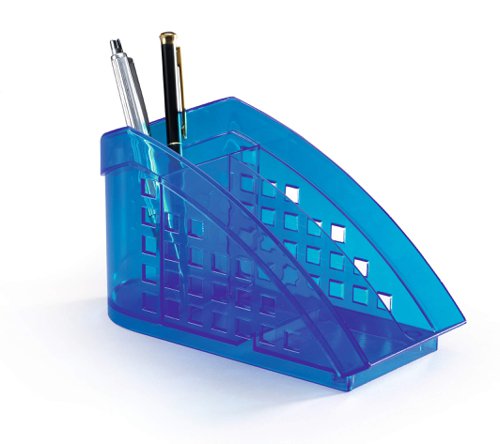 Durable TREND Stationery Organiser Box Pen Pencil Desk Storage Box - Blue