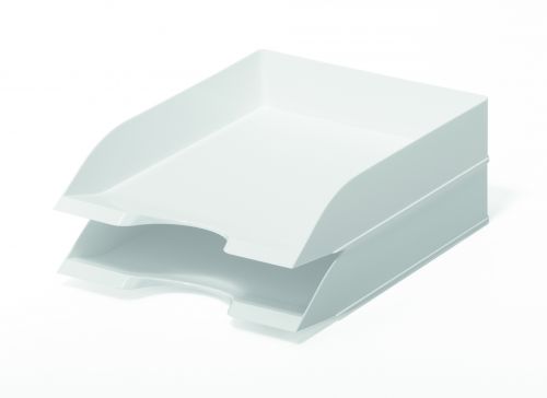 Letter tray in a stylish range of colours which is perfect for holding documents in A4 to C4 formats. The trays can be stacked on top of each other to increase capacity. Dimensions: 337x250x70mm (DxWxH).