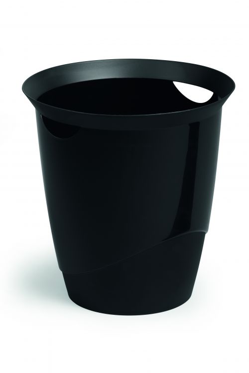 Durable Waste Bin Trend 16 Litre Black Pack of 1