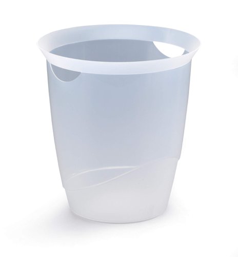 Durable TREND Plastic Waste Recycling Bin - 16 Litre - Transparent