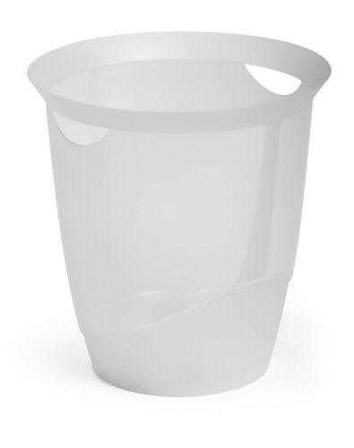 Durable Waste Bin 16L Clear