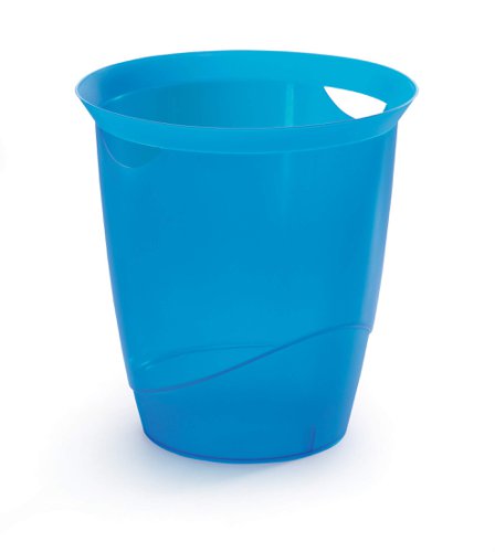 Durable TREND Plastic Waste Recycling Bin - 16 Litre - Light Blue