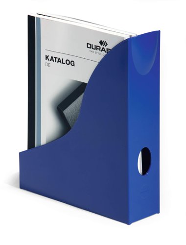 Durable Magazine File Catalogue & Brochure Storage Organiser Rack A4 Blue - 1701711040