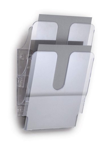 Durable FLEXIPLUS 2 A4 Portrait Literature Holder Wall Mounted Document Holder Clear - 1709008400