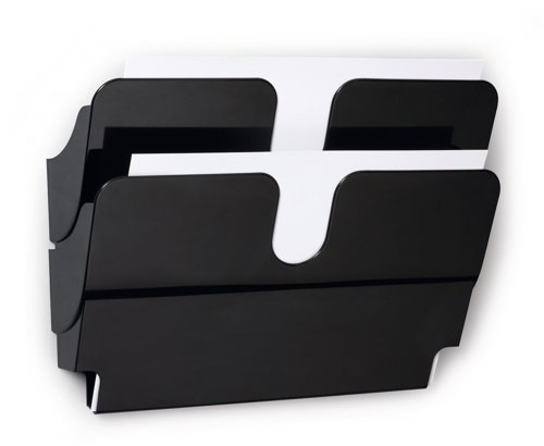 Durable A4 Magnetic Literature Holder - Dual Wall Display - FLEXIPLUS - Black