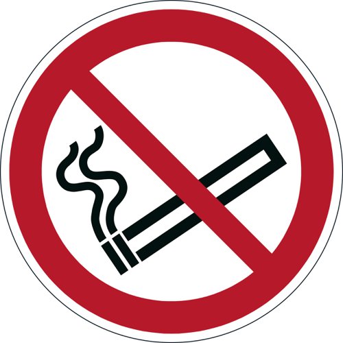 Durable Floor "Smoking Prohibited" Sign