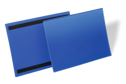 Durable Logistics Pockets Magnetic (A4 Landscape) Dark Blue [Pack 50] 174507