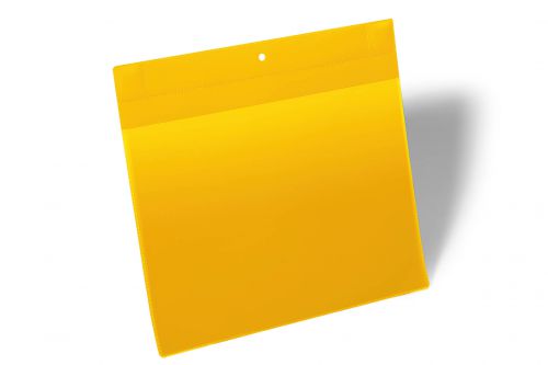 Durable Neodym Magnetic Document A4 Landscape Yellow - Pack of 10