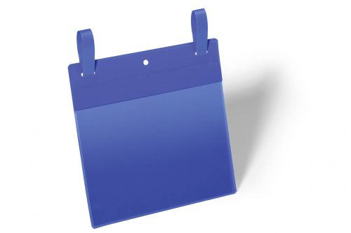 Durable Logistic Pocket with Arrow-Shaped Straps (A5 Landscape) Blue 174907 [Pack 50]