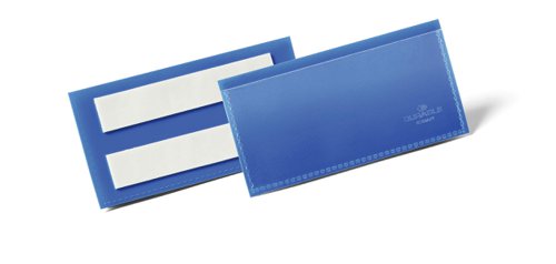 Durable Logistics Pockets Self-adhesive (100x38) Dark Blue [Pack 50] 175907