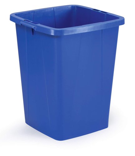 Durable DURABIN 90L Square - Food & Freezer Safe Waste Recycling Bin - Blue