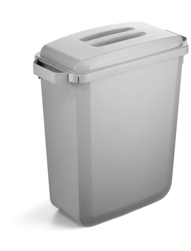 Durable Durabin Slim Bin 60 Litres Grey Ref S10496050